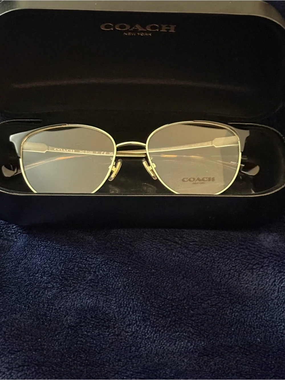 Coach Women's LightGold Metal Frame RX Glasses